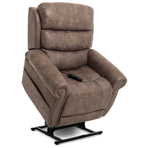 PridViva! Tranquil PowerLift Chair Recliner with Power Lumbar and Headrest Astro Mushroom