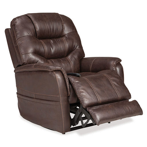 PrideViva! PLR975M Elegance PowerLift Chair Recliner with Power Headrest and Lumber Badlands Walnut